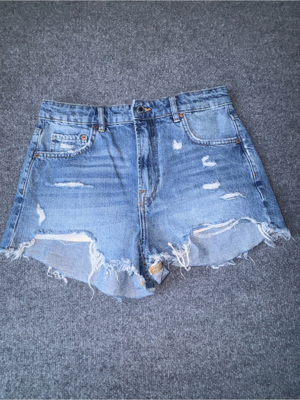 Zara Trafaluc Denimwear Jean Shorts Womens  4 28x2 Denim Cutoff Bootie Sexy Boho